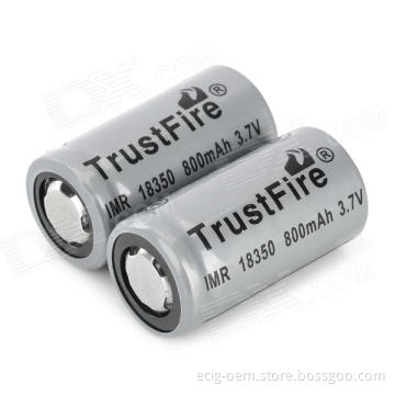 Rechargeable 18350 and 18650 Lithium Battery Cell